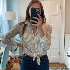 Madewell button down crop